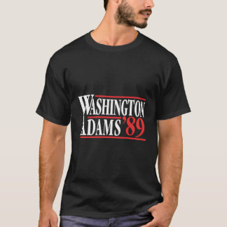 Camiseta Washington Adams 89 Não-Distinta Campanha Patrio