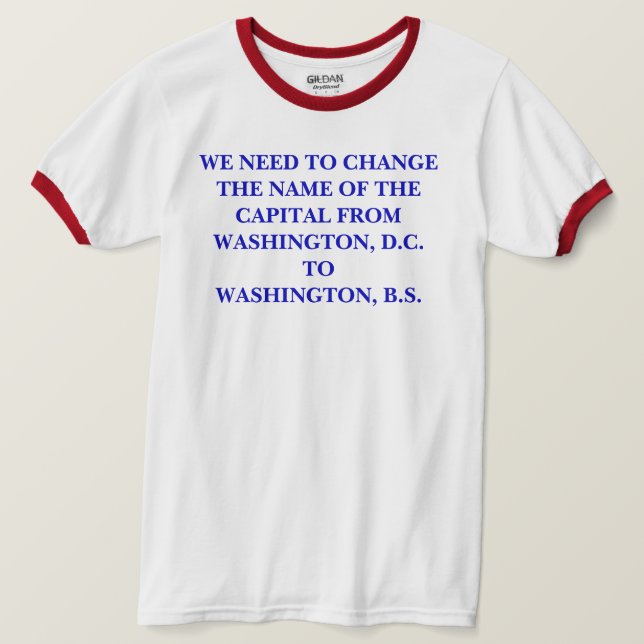 CAMISETA WASHINGTON, B.S. (Frente do Design)