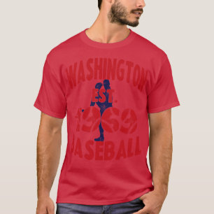 Camiseta Washington Baseball Est 1969 Baseball Pitcher Vint