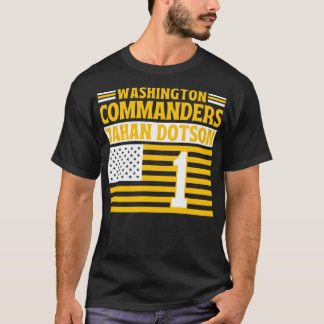 Camiseta Washington Commanders Dotson 1 American Flag TShi