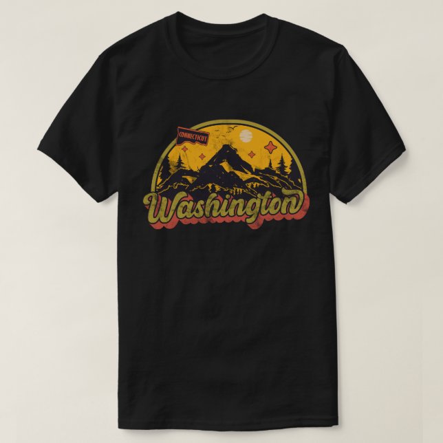 Camiseta Washington, Connecticut (Frente do Design)