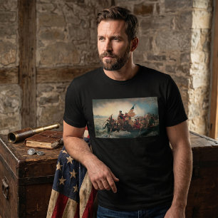 Camiseta Washington Cruzando o Delaware por Emanuel Leutze