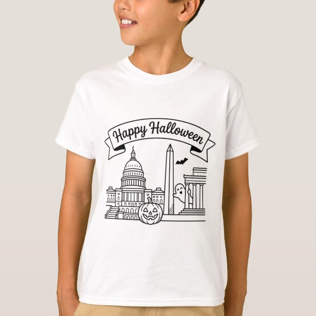Camiseta Washington, D.C. Halloween (Frente)