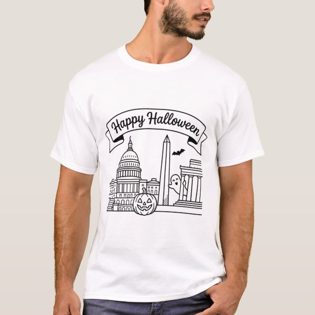 Camiseta Washington, D.C. Halloween (Frente)