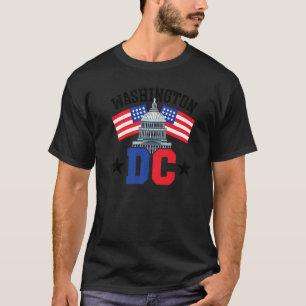 Camiseta Washington Dc Capitol Hill American Flag Usa orgul