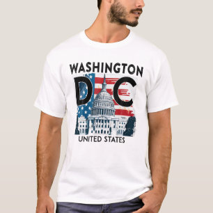 Camiseta Washington DC Capitol Hill USA Souvenirs Homens
