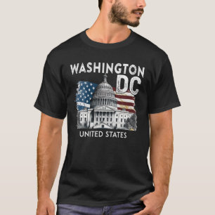 Camiseta Washington DC Capitol Hill USA Souvenirs Homens
