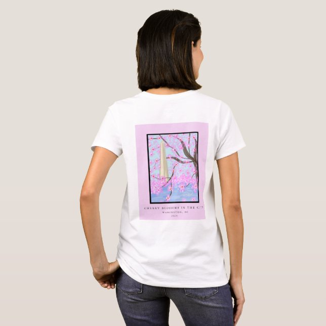 Camiseta Washington, DC Cherry Blossom Hoodie (Parte Traseira Completa)