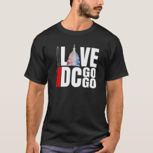 Camiseta Washington DC Eu Amo Música Go Go 13