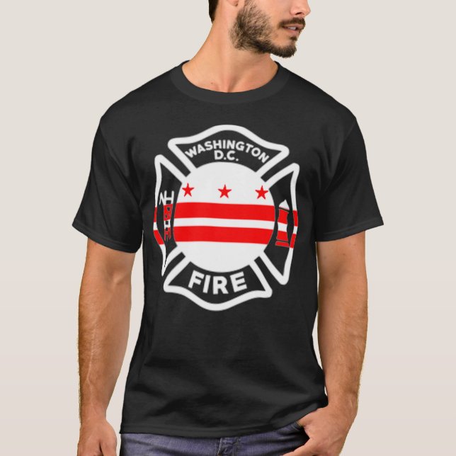 Camiseta Washington DC Fire Department  Firefighters (Frente)