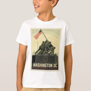 Camiseta Washington, DC   Memorial da Guerra do Corpo de Ma