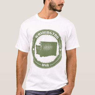 Camiseta Washington, EUA (logótipo em dificuldades)