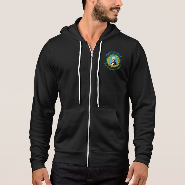CAMISETA WASHINGTON EVERGREEN STATE FLAG (Frente)