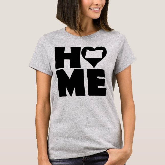 Camiseta Washington Home Heart State Tees (Frente)