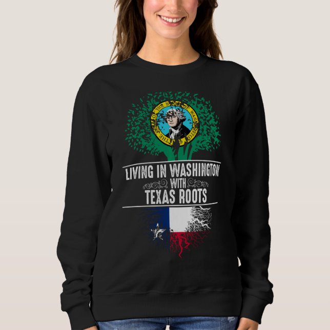 Camiseta Washington Home Texas Roots State Tree Flag Love (Frente)