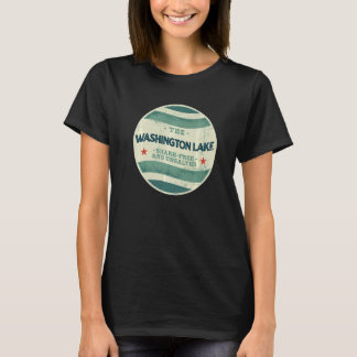 Camiseta Washington Lake Shark Free and Unsalted Camping Se