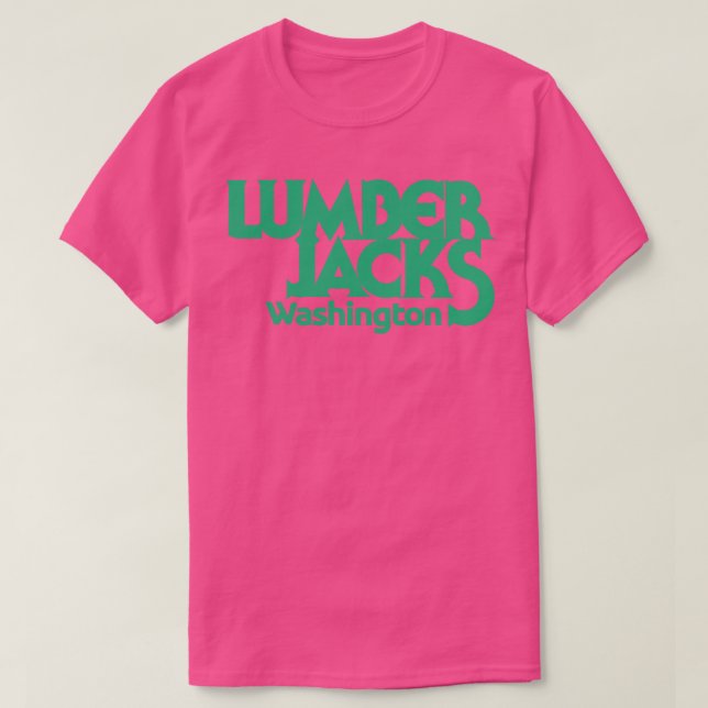Camiseta Washington Lumberjacks WBA Basquete 1978 (Frente do Design)