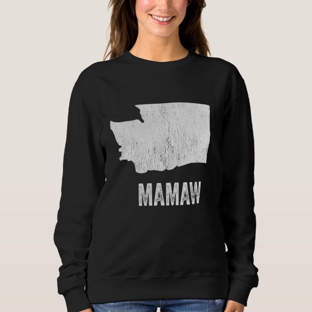 Camiseta Washington Mamaw Washington Silhouette State Coole (Frente)
