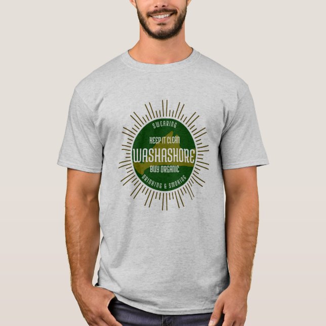 Camiseta Washington - Mantenha-o limpo (Frente)