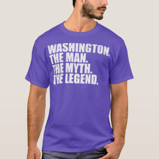 Camiseta Washington Nome da família Washington, Washington,