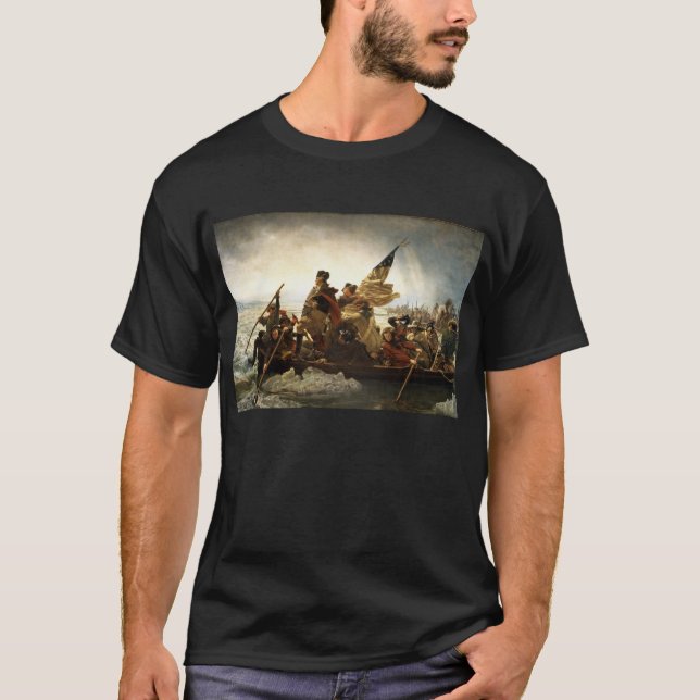 Camiseta Washington que cruza o Delaware - 1851 (Frente)
