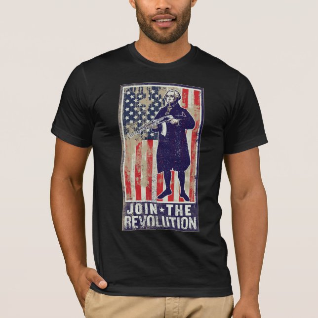 Camiseta Washington revolucionário (Frente)