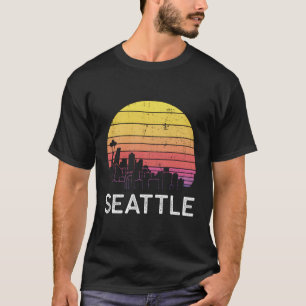 Camiseta Washington Seattle Skyline Urban Building