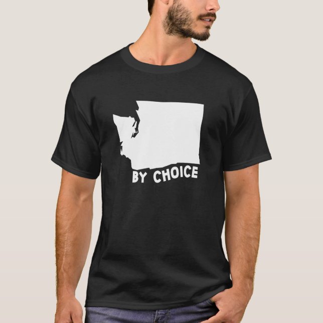 Camiseta Washington State Us Home Map Por Escolha (Frente)