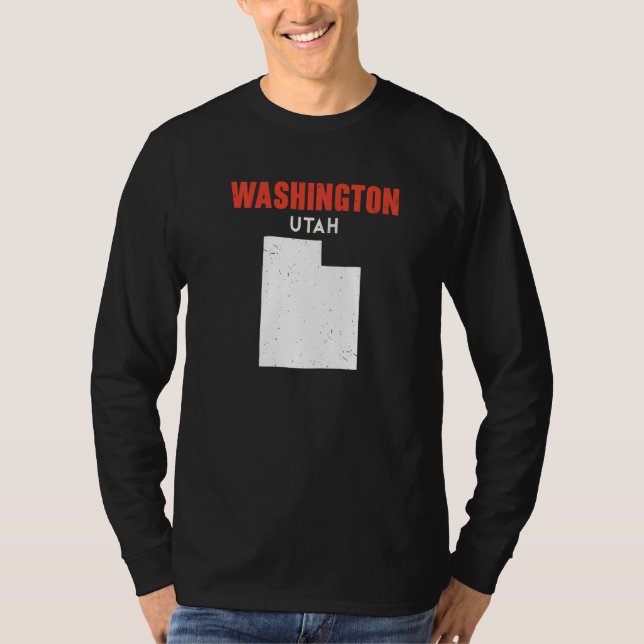 Camiseta Washington Utah USA State America Travel Utahan   (Frente)