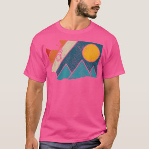 Camiseta Washington Vintage State Map Mounts Hiking Prid