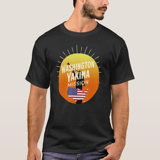 Camiseta Washington Yakima Mormon LDS Mission Missionário C (Frente)