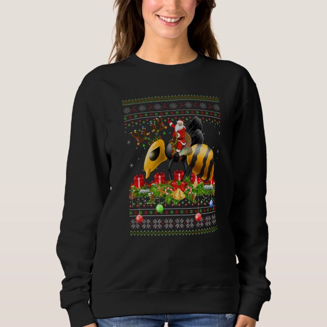 Camiseta Wasp  Ugly Santa Riding Wasp Christmas (Frente)