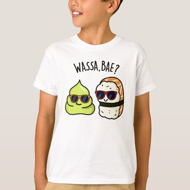 Camiseta Wassa Bae Funny Comida Wasabi Pun (Frente)