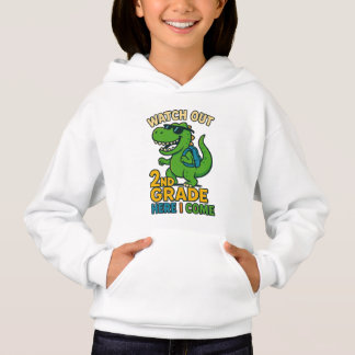 Camiseta Watch Out 2nd Grade Here I Come Kids Hoodie