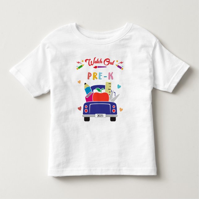 Camiseta Watch Out Pre-K Kids Shirt (Frente)