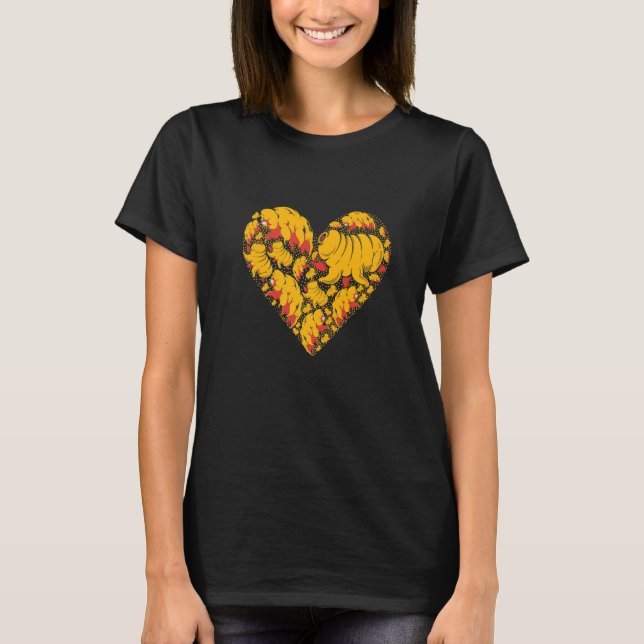 Camiseta Water Bear Microbiology Heart Tardigrade Premium (Frente)