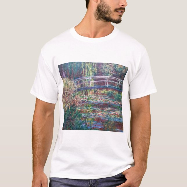 Camiseta Water Lily Pond (Harmonie Rosa, Monet) (Frente)