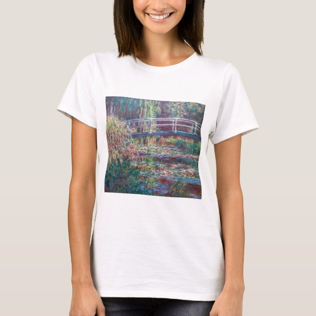 Camiseta Water Lily Pond (Harmonie Rosa, Monet) (Frente)