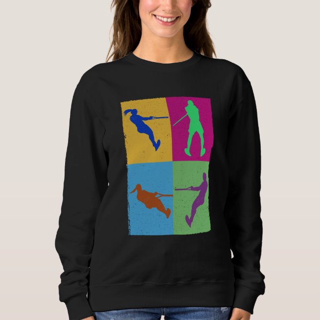 Camiseta water skiing cute girl colerful women colerful Wat (Frente)
