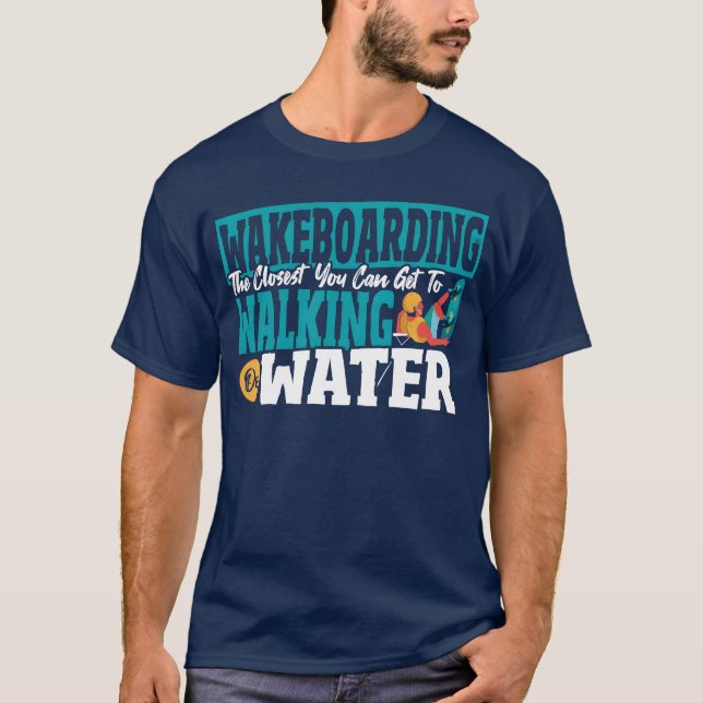 Camiseta Water Skiing Sport Water Sport Wakeboarding Art gi (Frente)