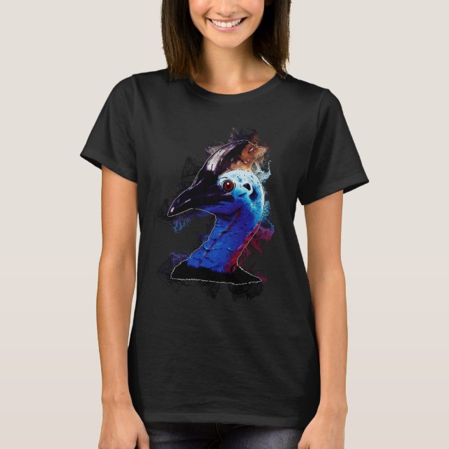 Camiseta Water Splash Bird Head Cassowary (Frente)