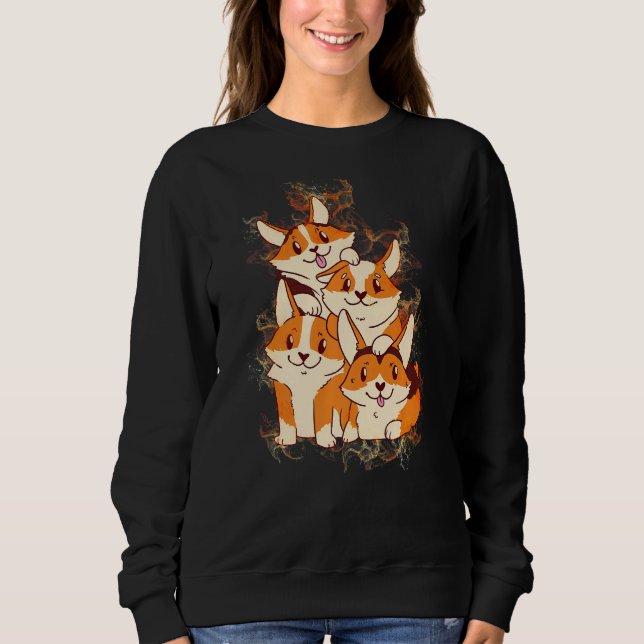 Camiseta Water Splash Corgi Dog Pile (Frente)