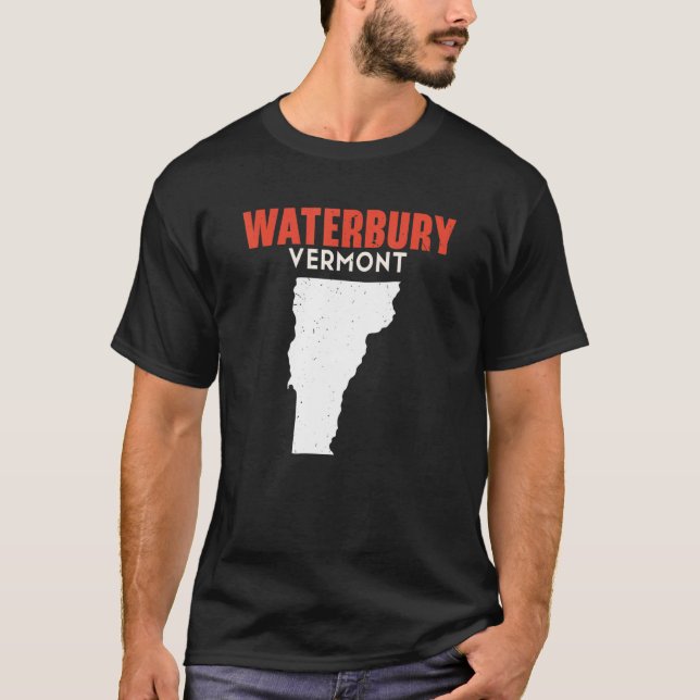 Camiseta Waterbury Vermont USA State America Travel Vermont (Frente)