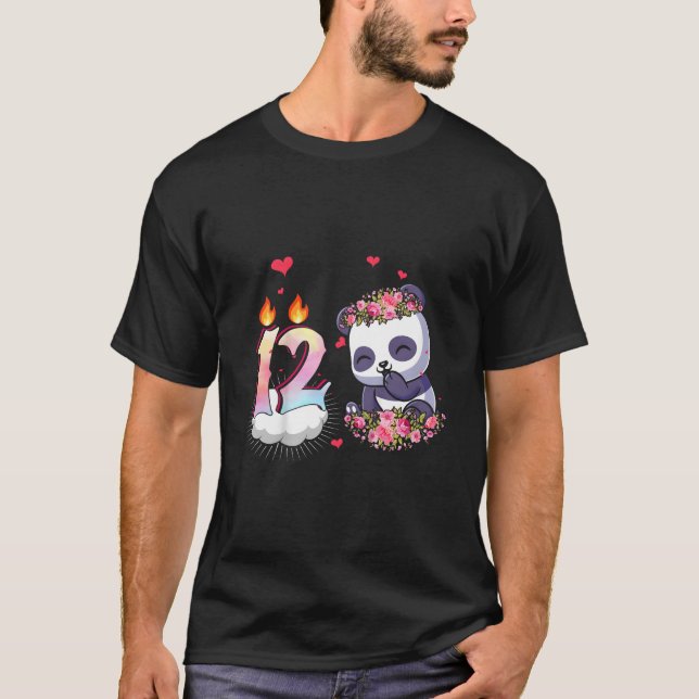 Camiseta Watercolor 12Th 12 Panda (Frente)