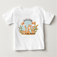 Watercolor Baby Giraffe, Safari