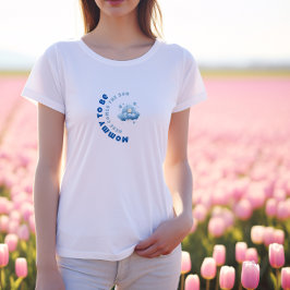 Camiseta Watercolor blue minimalist baby shower boy