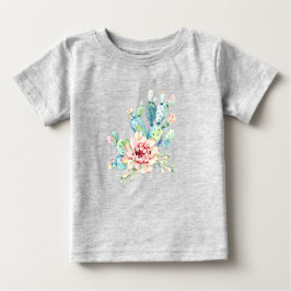 Camiseta Watercolor Cacti Bloom
