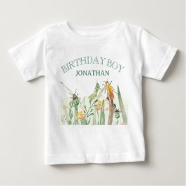 Camiseta Watercolor Child's Bug Insect Birthday