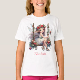 Camiseta Watercolor Christmas Fairy Kies
