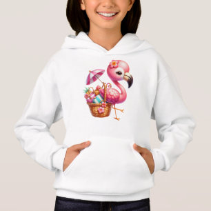 Camiseta Watercolor Flamingo Cartoon Clipart